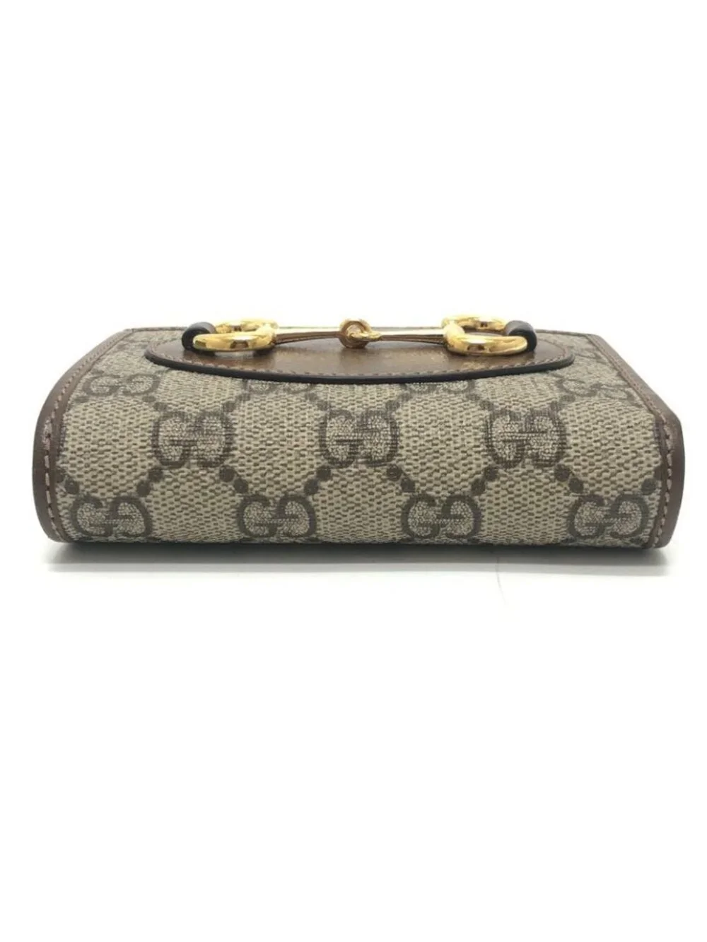 Gucci Bifold Wallet Horsebit GG Supreme Canvas Brown - Picture 5 of 9